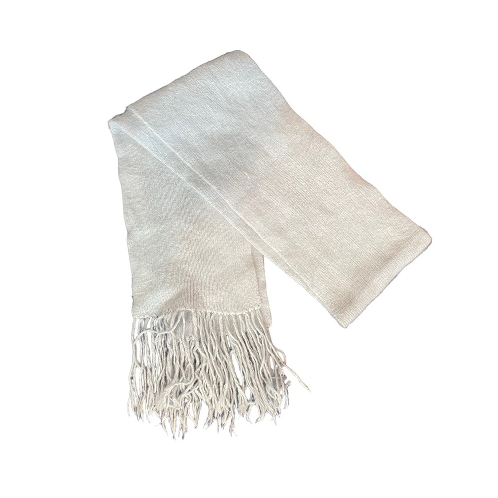 ANGORA Blend Muffler Scarf Baby Blue Warm Fuzzy